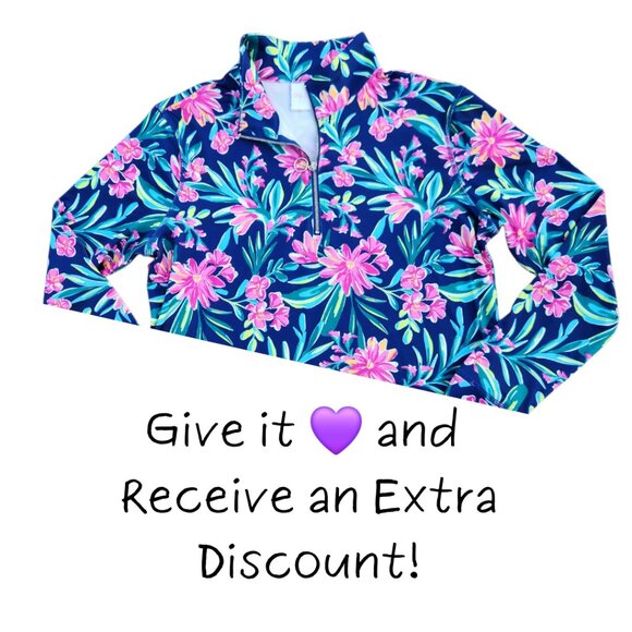 Stella Parker Women Shirt Blue Mock Neck Sun Swim UPF50 Long Sleeve Size Small - Picture 10 of 10